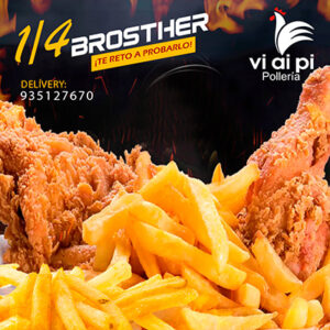 1/4 Pollo broster