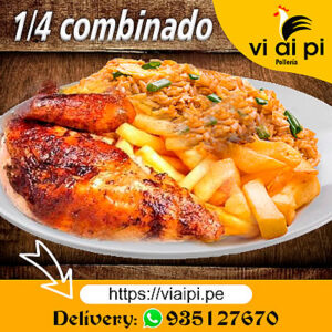 1/4 Pollo a la brasa + chaufa