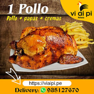 1 Pollo entero a la brasa