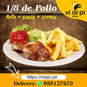 1/8 Pollo a la brasa