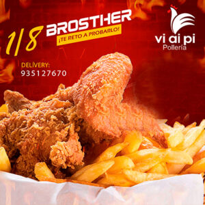 1/8 Pollo broster