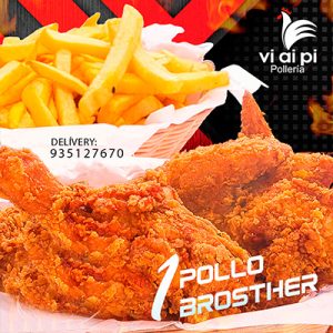 1 Pollo entero broaster
