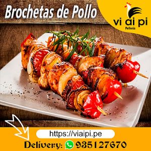 Brochetas de pollo
